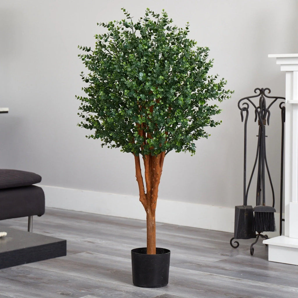4’ Eucalyptus Topiary Artificial Tree UV Resistant (Indoor/Outdoor).